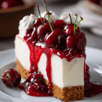 No-Bake Cherry Cheesecake