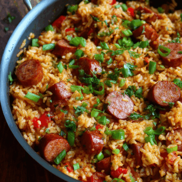 One-Pan Cajun Sausage and Rice Skillet Recipe