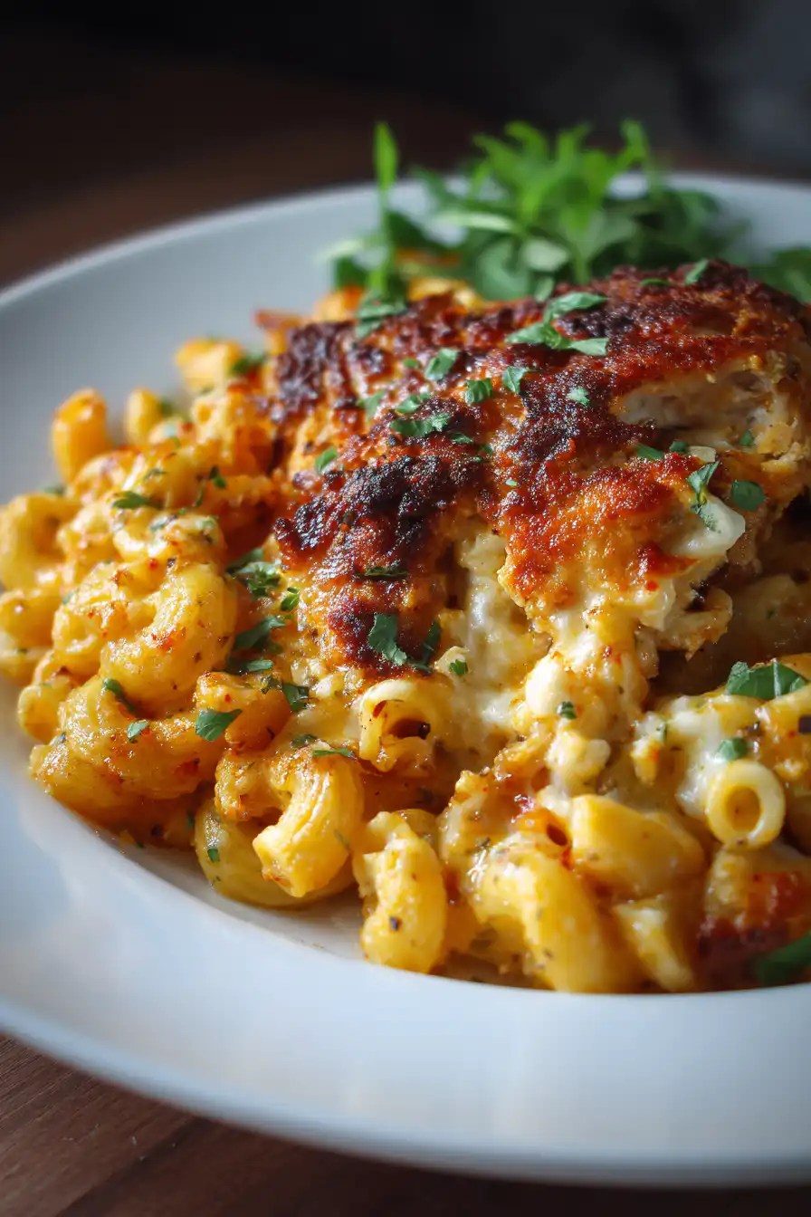 One-Pot Chicken Parmesan Mac & Cheese