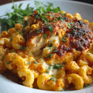 One-Pot Chicken Parmesan Mac & Cheese