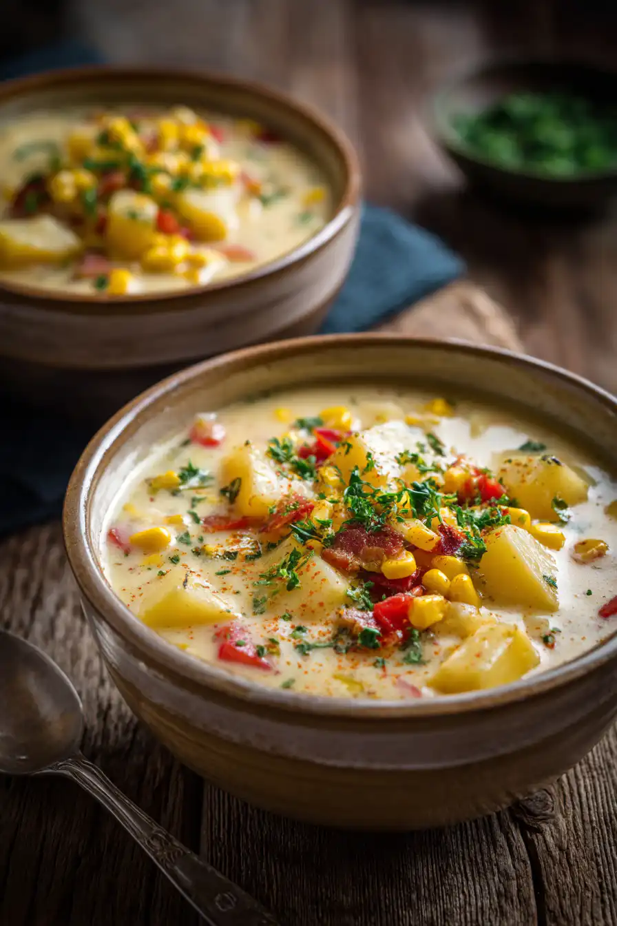 One-Pot Corn & Potato Chowder