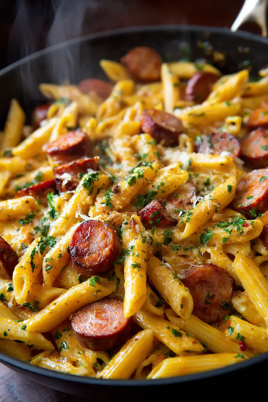 One Pot Smoked Sausage Pasta