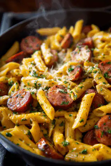 One Pot Smoked Sausage Pasta