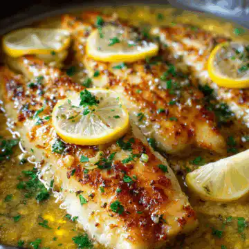 Pan-Fried Fish with Lemon Butter Sauce