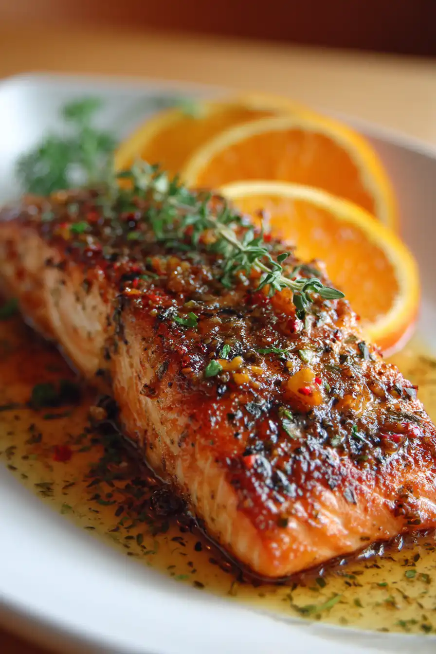 Pan Fried Orange Salmon