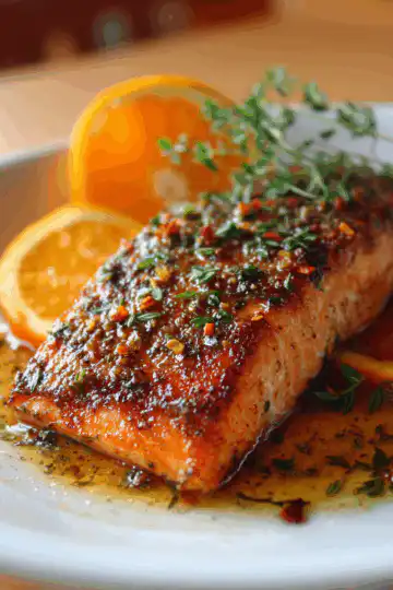 Pan Fried Orange Salmon