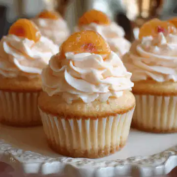 Peach Bellini Cupcakes