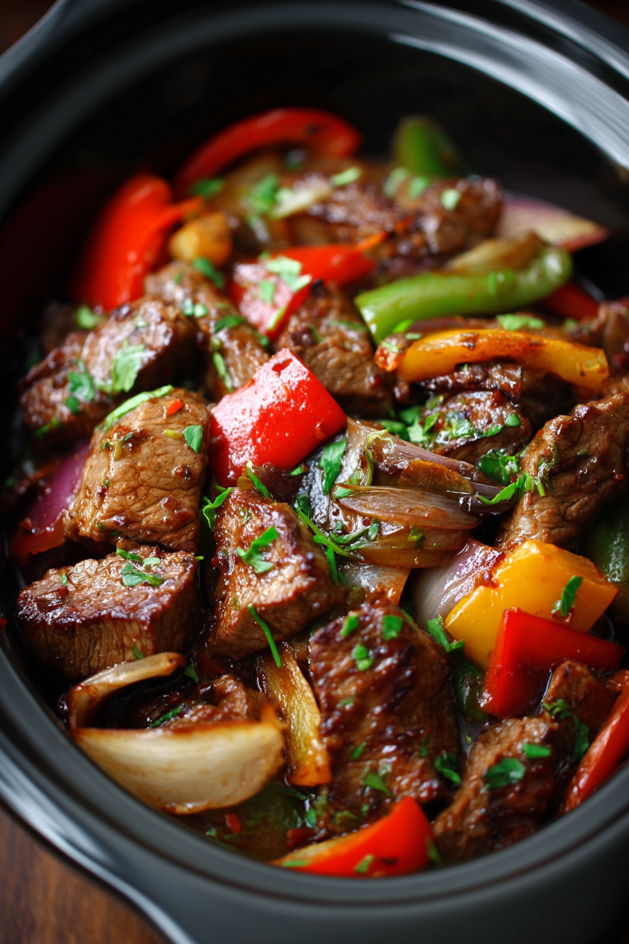 Pepper Steak in a Crock Pot