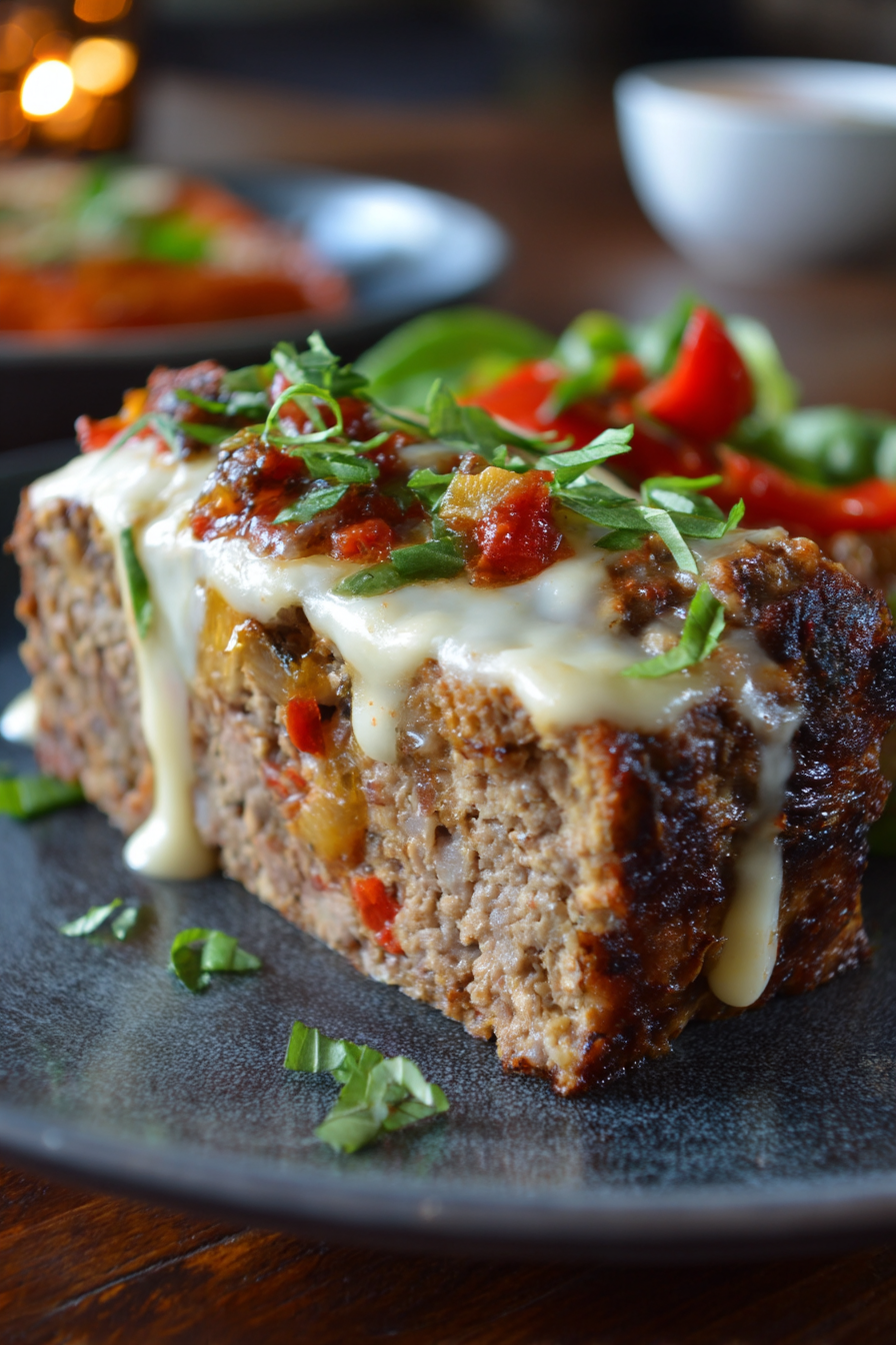 Philly Cheesesteak Meatloaf