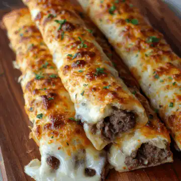 Philly Cheesesteak Stuffed Cheesy Breadsticks