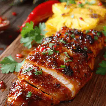 Pineapple BBQ Baked Chicken Breast