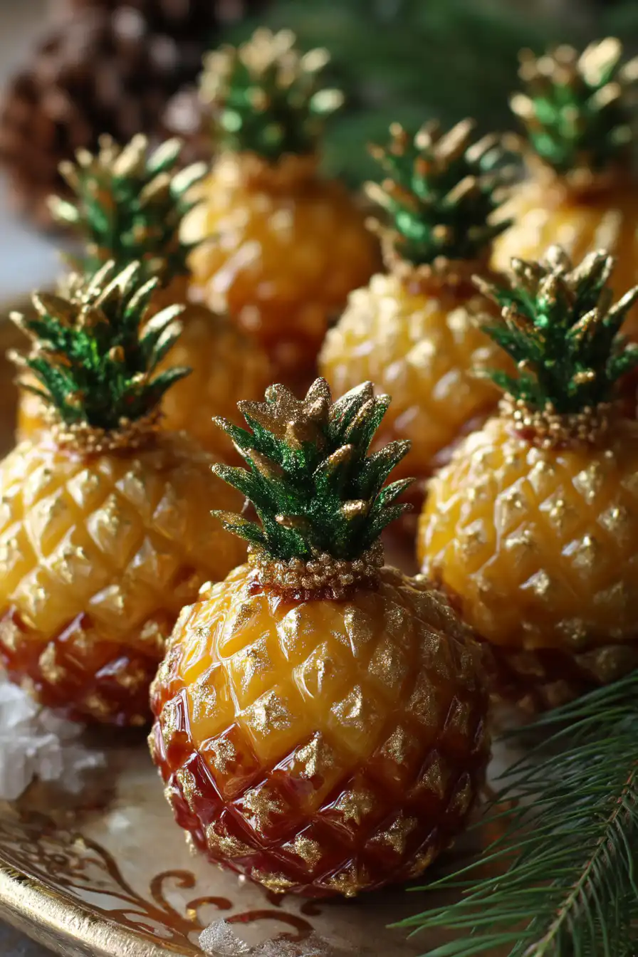 Pineapple Christmas Balls