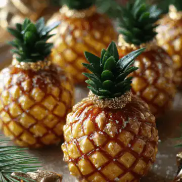 Pineapple Christmas Balls