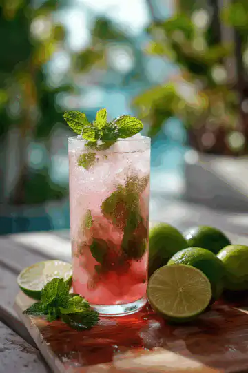 Pink Coconut Mojito