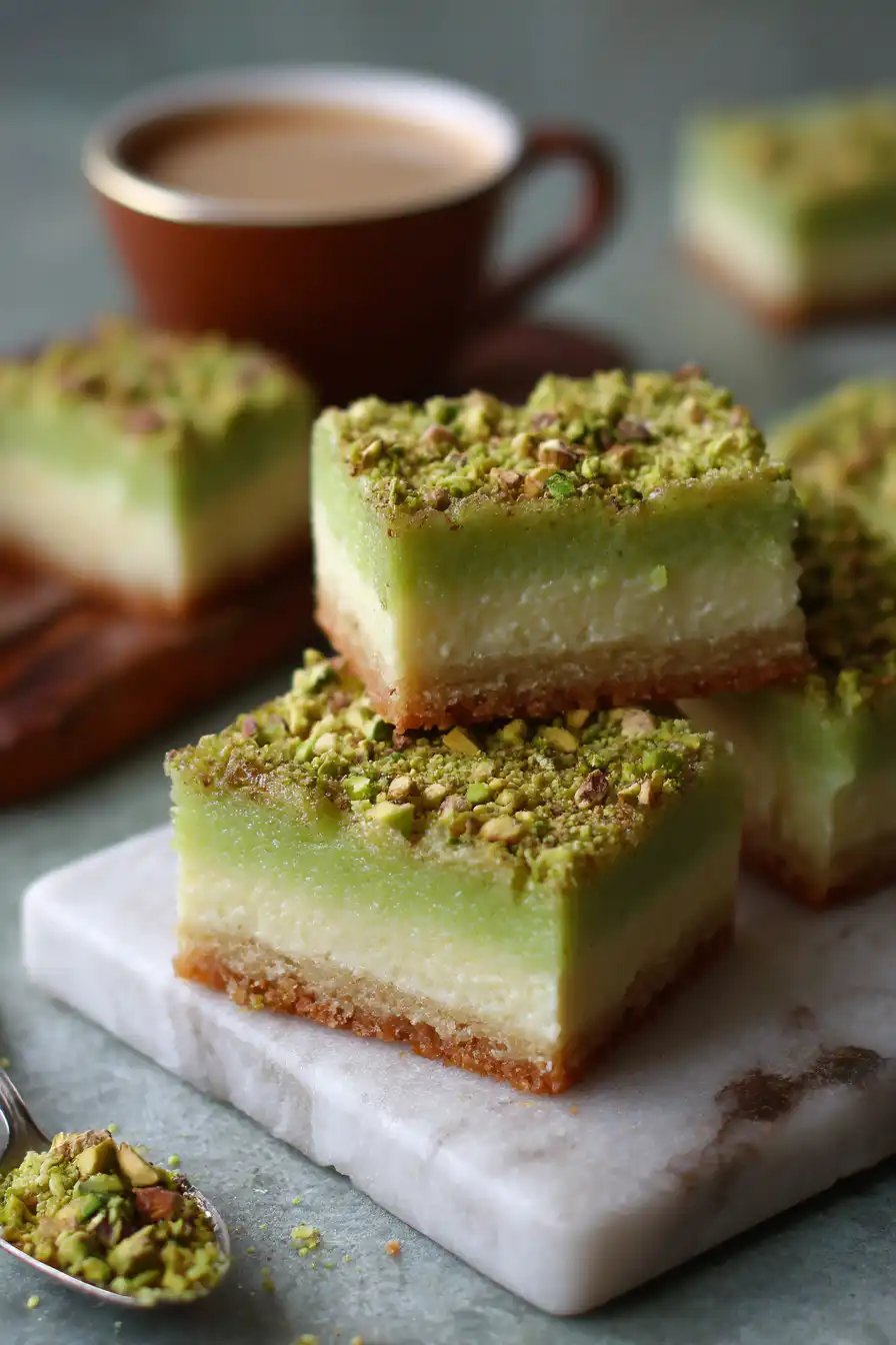Pistachio Pudding Sugar Cookie Bars