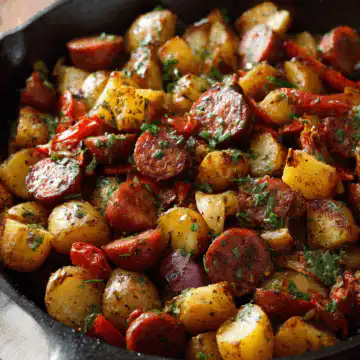 Potatoes And Sausage Skillet