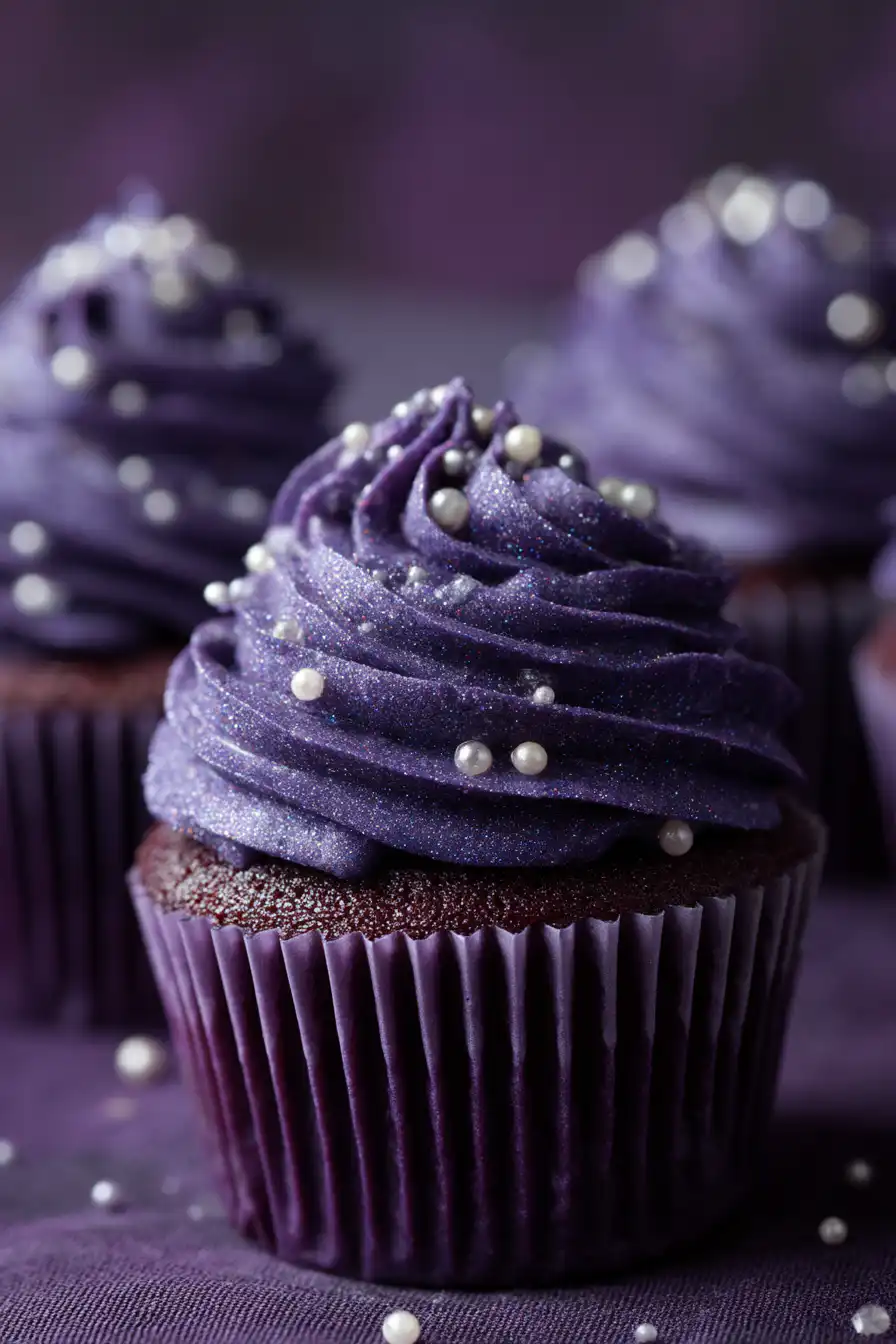 Purple Velvet Cupcakes