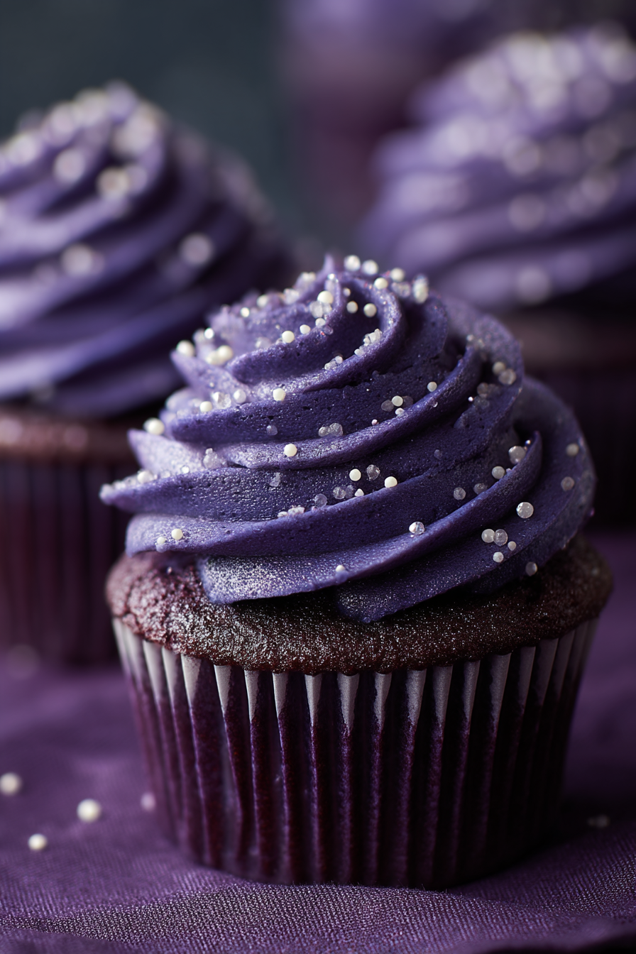 Purple Velvet Cupcakes