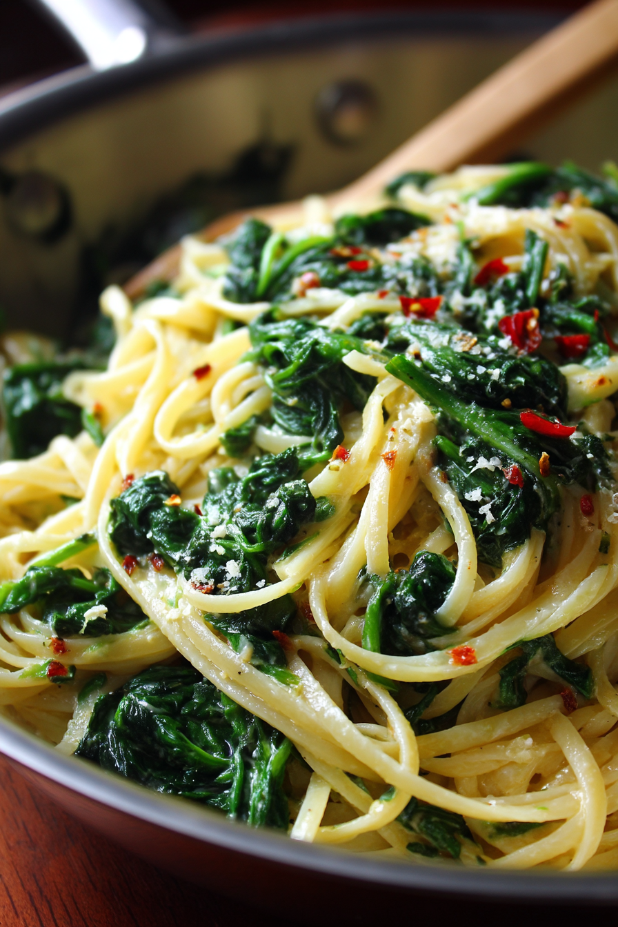 Quick Spinach Pasta