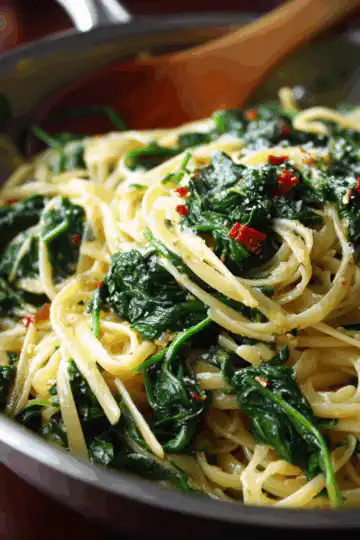 Quick Spinach Pasta