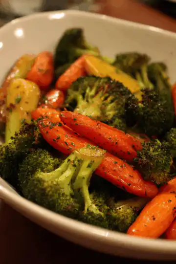 Roasted Broccoli and Carrots