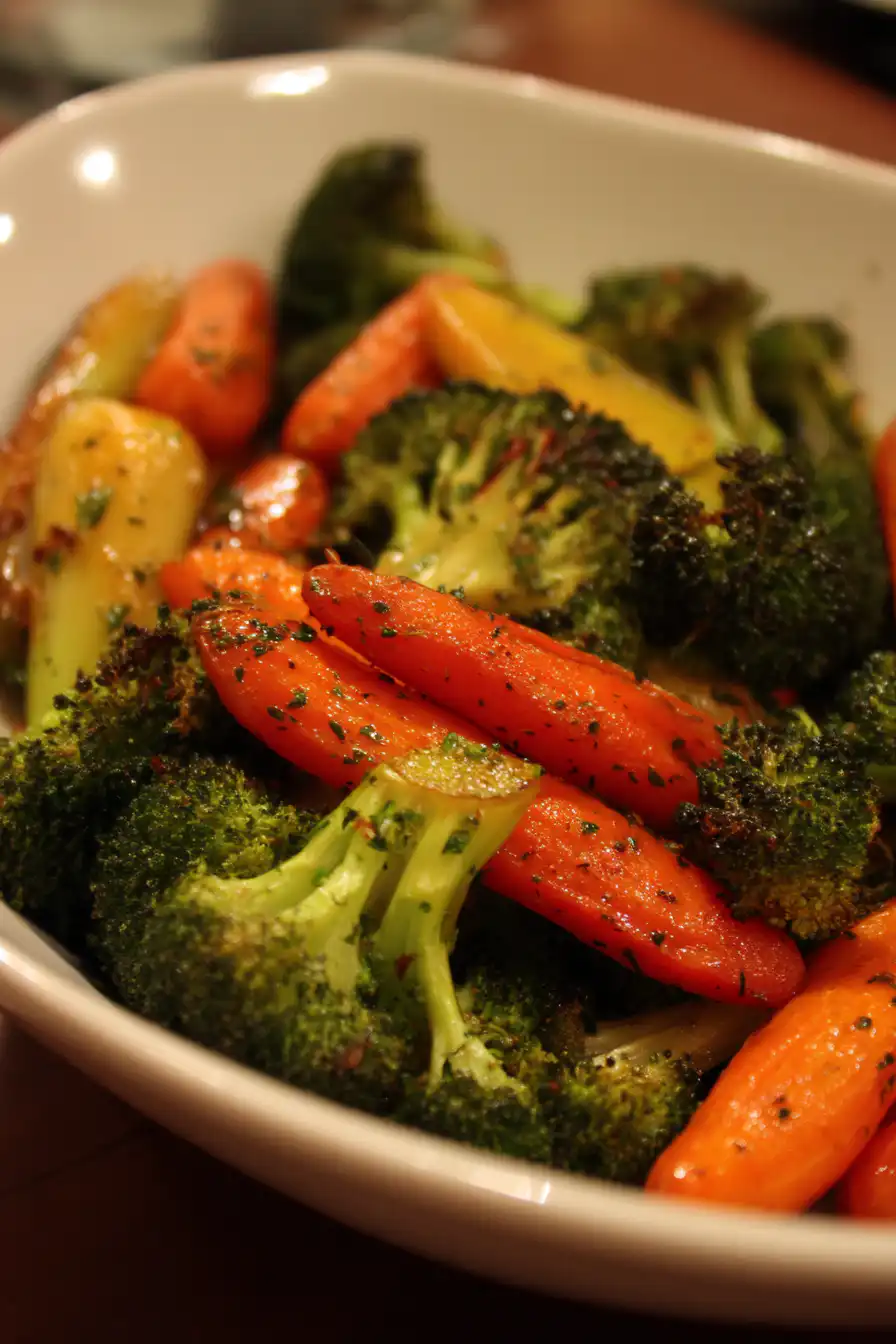 Roasted Broccoli and Carrots