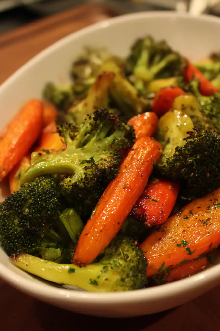 Roasted Broccoli and Carrots