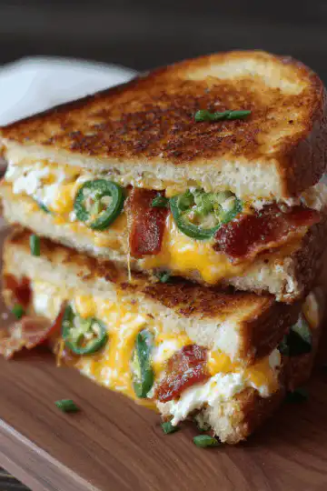 Roasted Jalapeno Popper Grilled Cheese