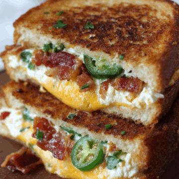 Roasted Jalapeno Popper Grilled Cheese