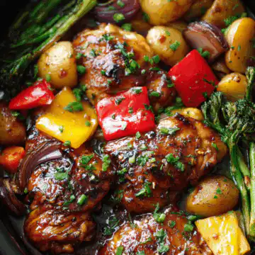 SLOW COOKER HONEY GARLIC CHICKEN AND VEGGIES
