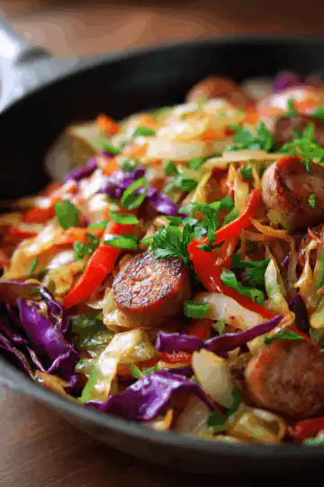 Sausage and Cabbage Stir Fry