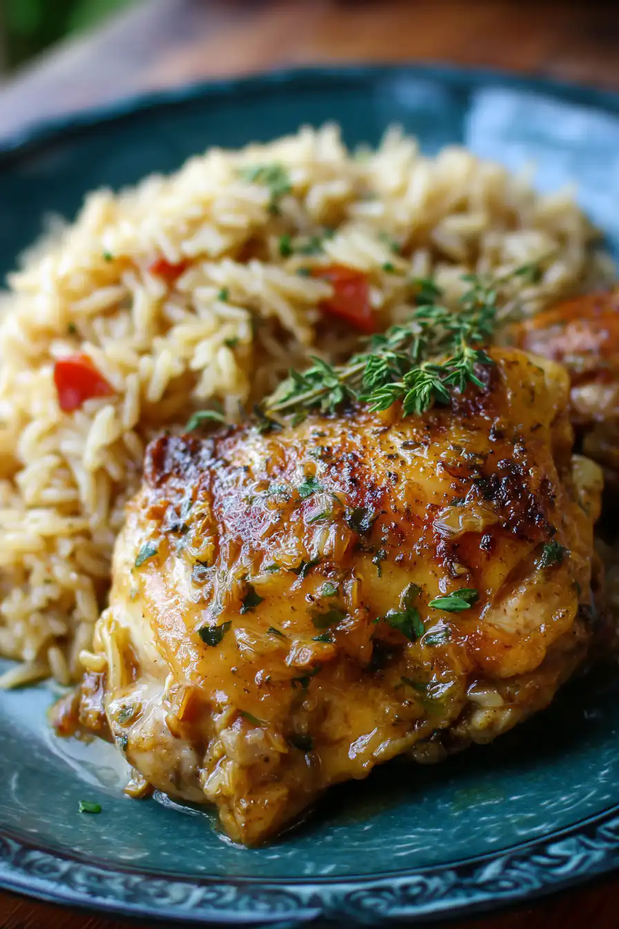 Savory Southern-Style Smothered Chicken and Rice