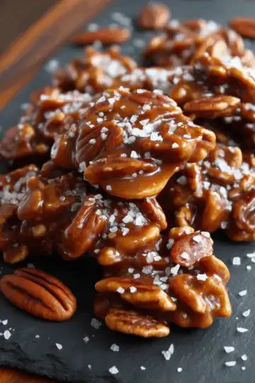 Sea Salted Praline Pecan Clusters