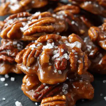 Sea Salted Praline Pecan Clusters