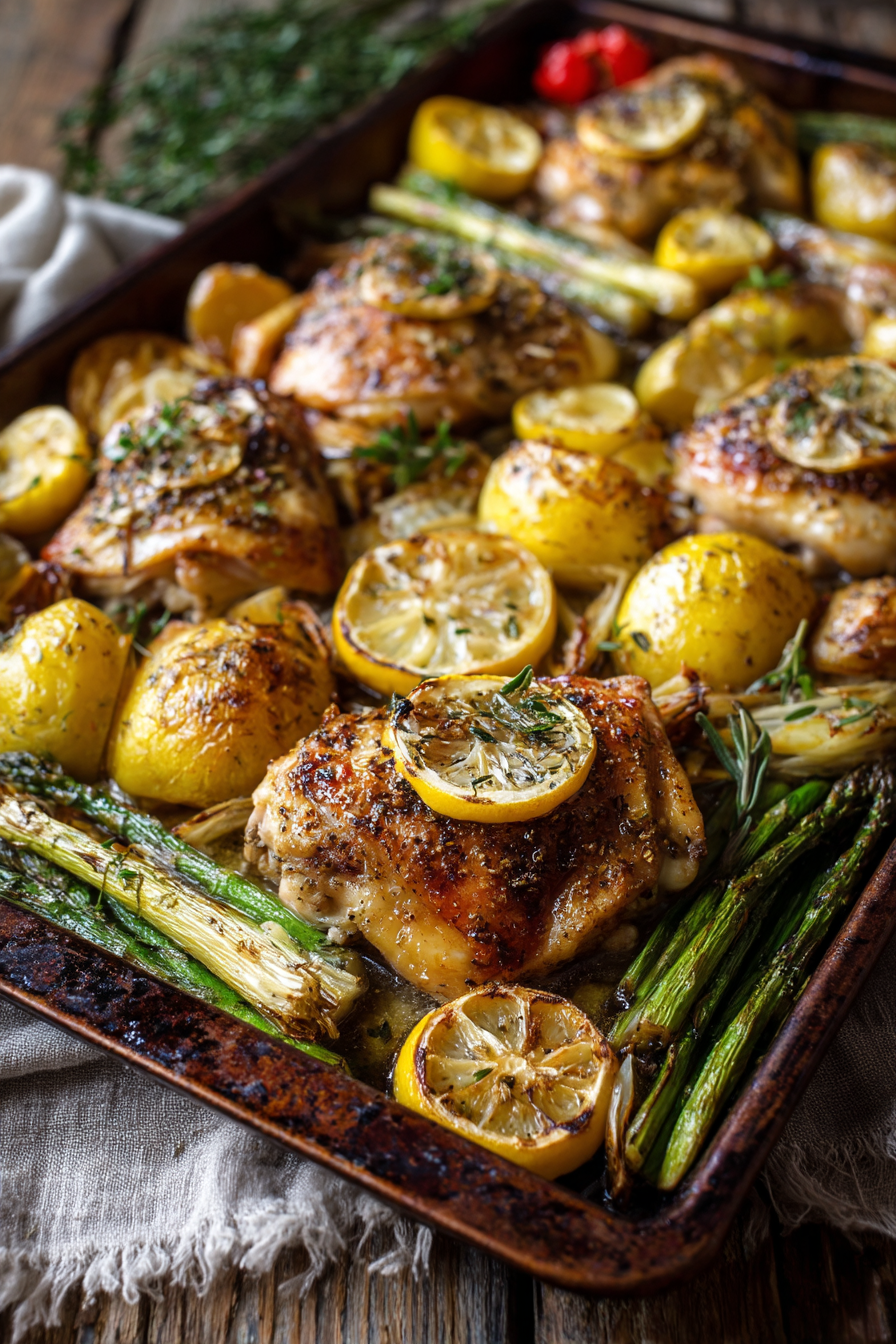 Sheet Pan Garlic Butter Chicken Meal