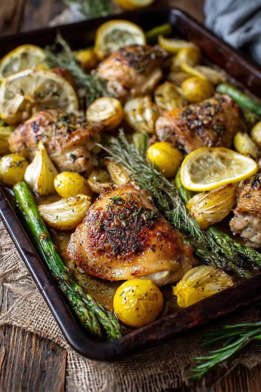 Sheet Pan Garlic Butter Chicken Meal