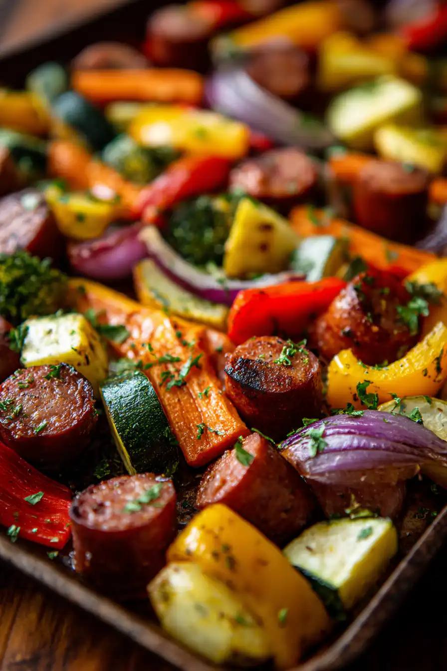 Sheet Pan Sausage and Veggies
