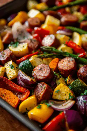 Sheet Pan Sausage and Veggies