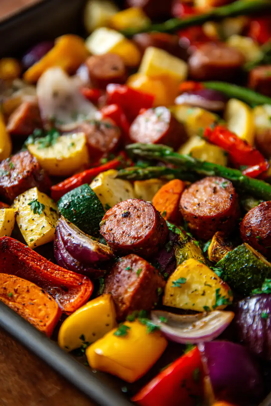 Sheet Pan Sausage and Veggies