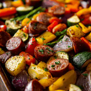 Sheet Pan Sausage and Veggies