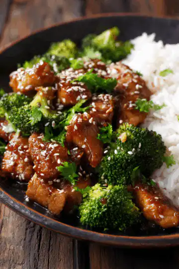 Sheet Pan Teriyaki Ginger Sesame Chicken & Broccoli