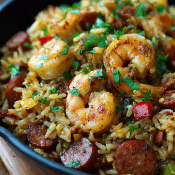 Shrimp Sausage Dirty Rice
