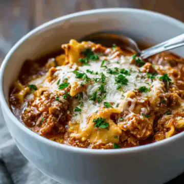 Slow Cooker Lasagna Soup