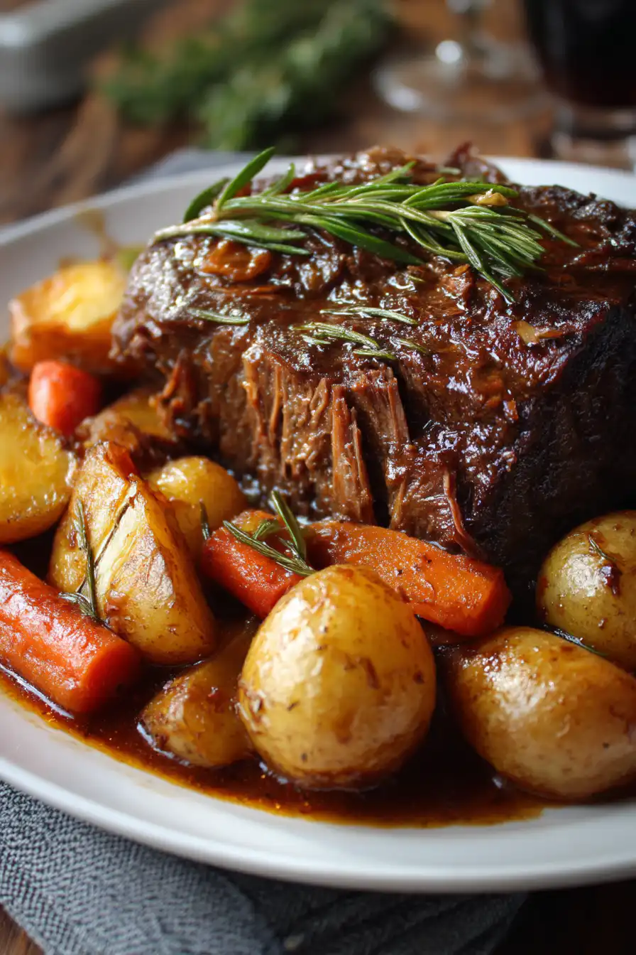 Slow Cooker Three Envelope Pot Roast