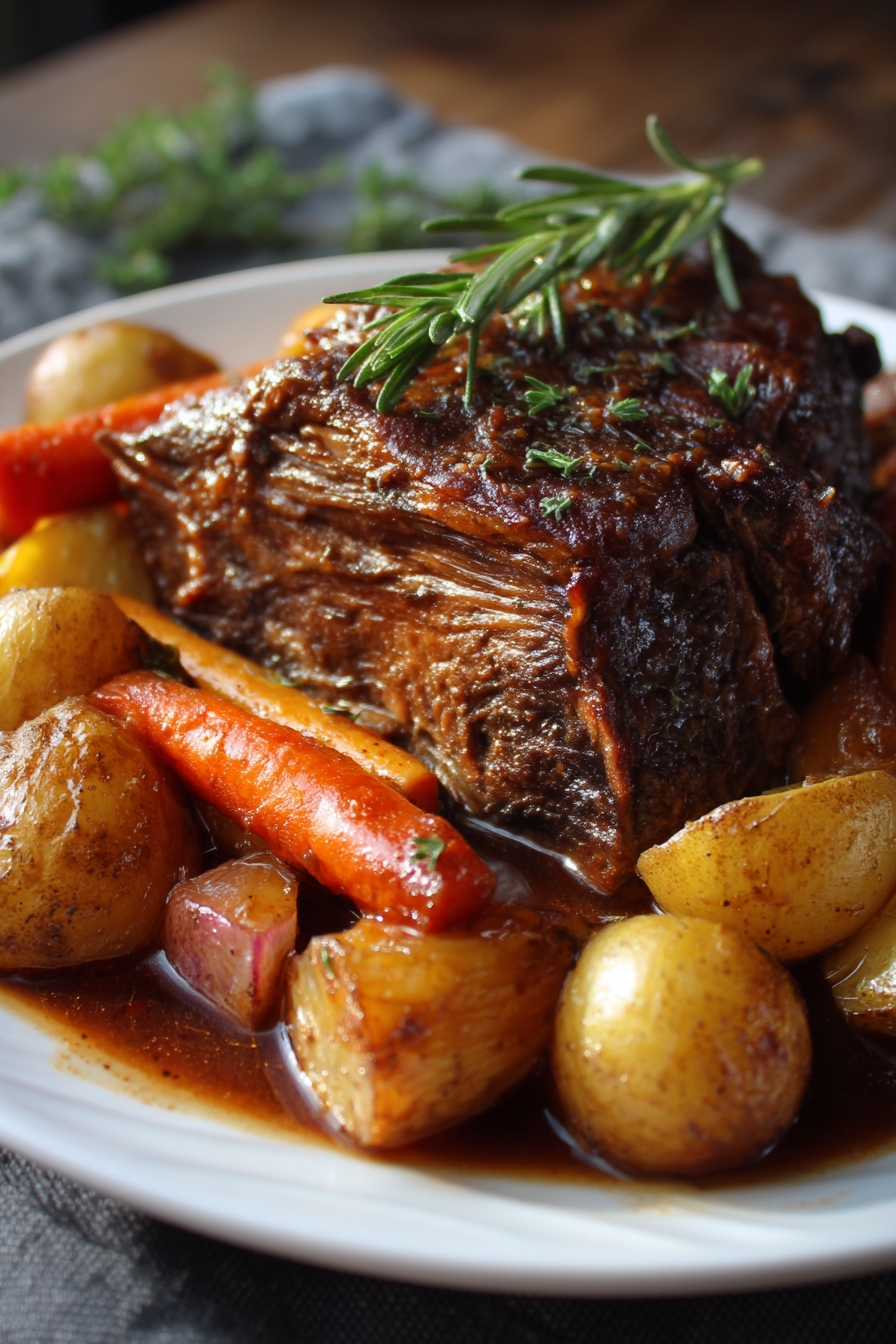 Slow Cooker Three Envelope Pot Roast