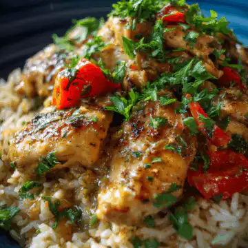 Smothered Chicken and Rice