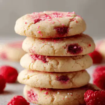 Soft and Chewy Raspberry Sugar Cookies