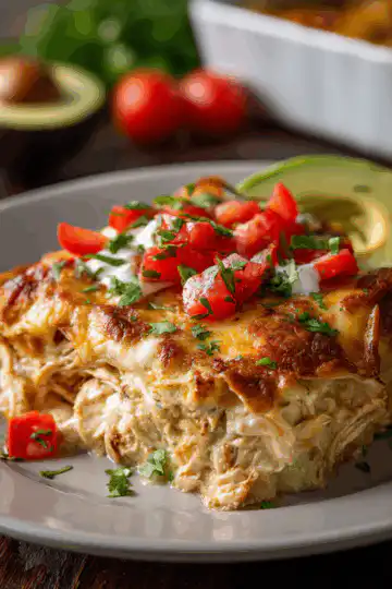 Sour Cream Chicken Enchilada Casserole