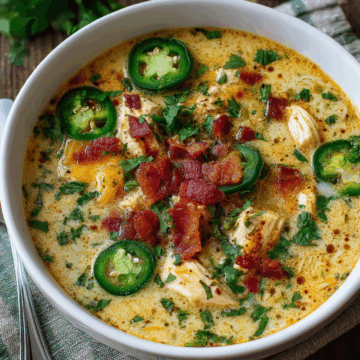 Spicy Jalapeño Popper Chicken Soup