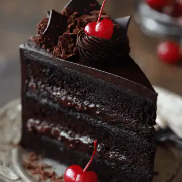 Step into the Twilight Zone Dark Chocolate Cake